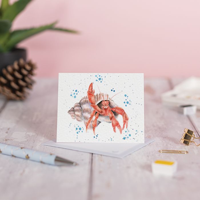 'The Happy Crab' Gift Enclosure Card