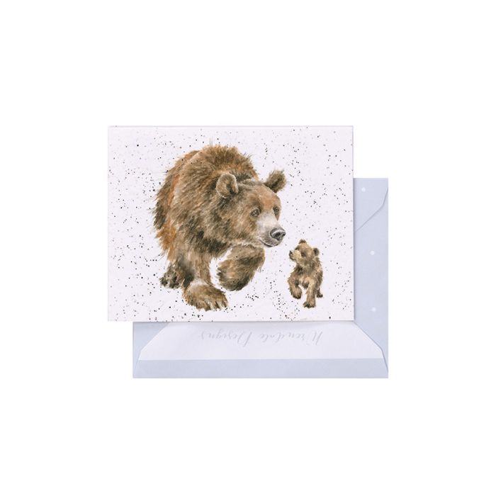 'In My Footsteps' Bear Gift Enclosure Card