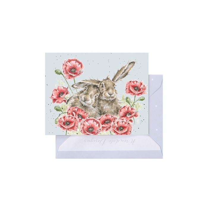 'Love is in the Hare' Hare Enclosure Card