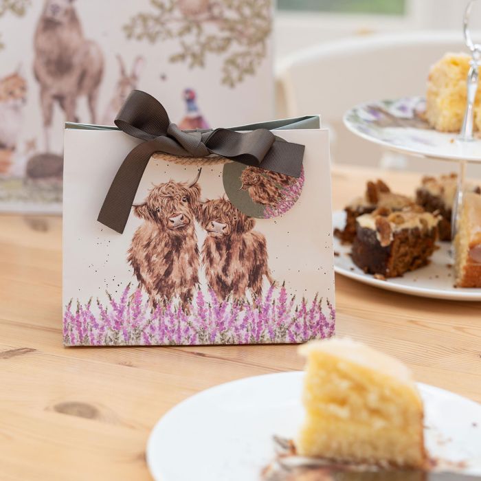 'Gentle Giants' Highland Cow Small Gift Bag