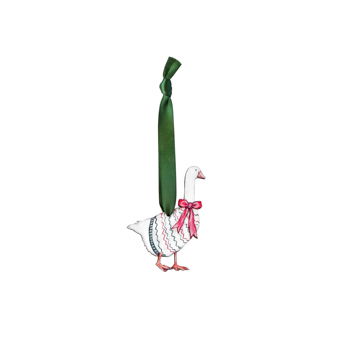 Goose Wooden Christmas Decoration