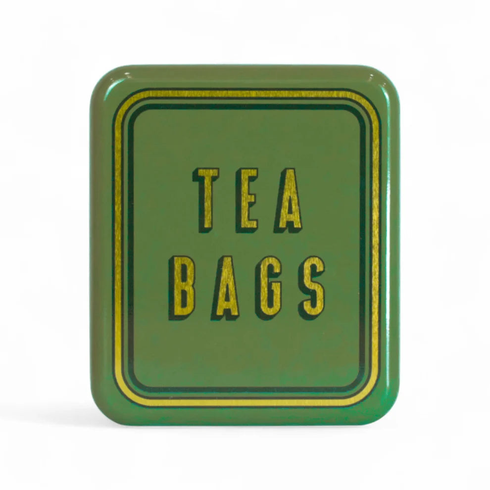 "Tea Bags" Pocket Tea Bag Tin - Green