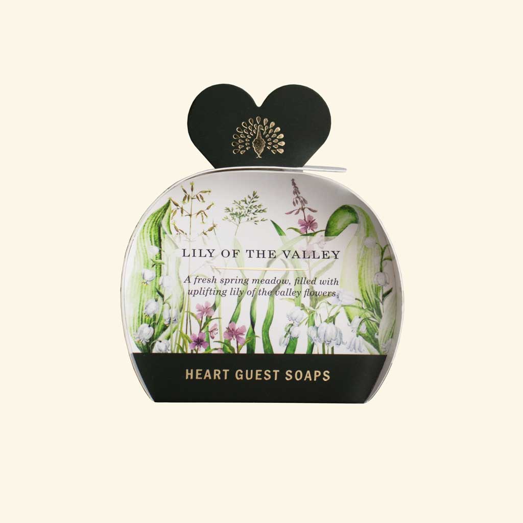 Heritage Lily of the Valley Heart Guest Soaps