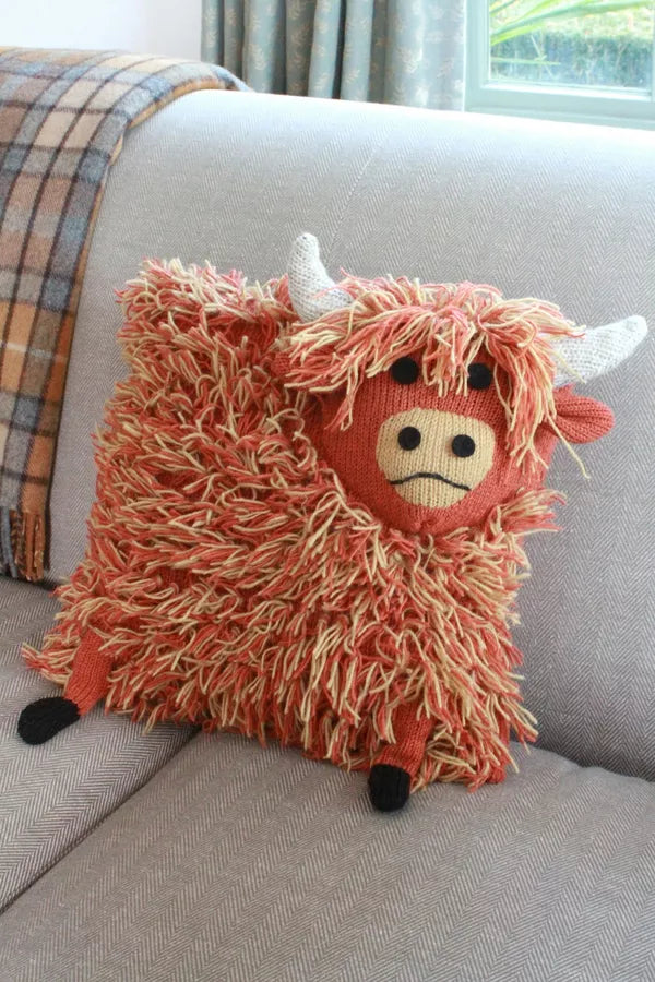 Hairy Highland Cow Cushion Cover