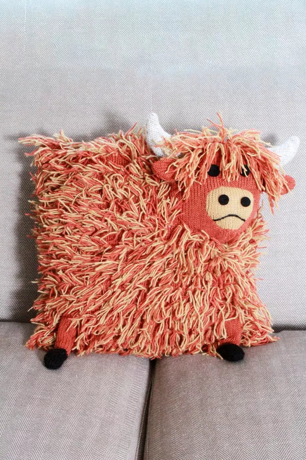 Hairy Highland Cow Cushion Cover