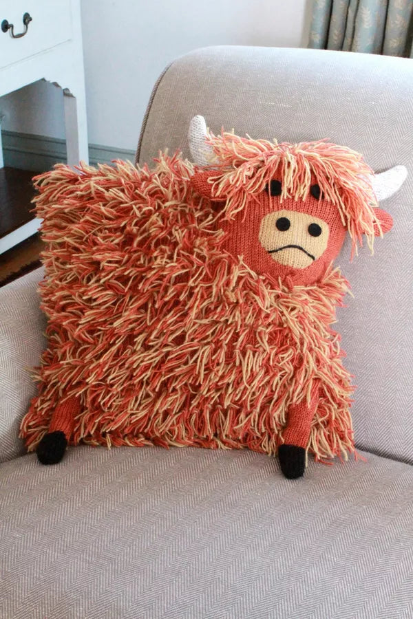 Hairy Highland Cow Cushion Cover