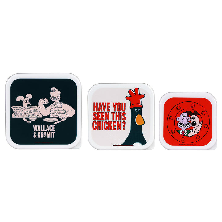 Wallace & Gromit Set of 3 Snack Boxes