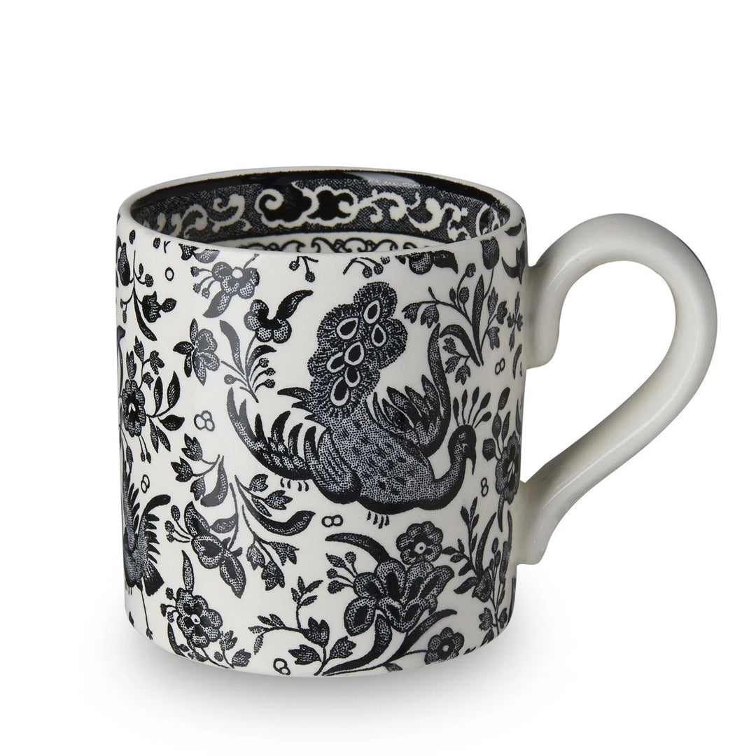 Black Regal Peacock 1/2 Pint Mug