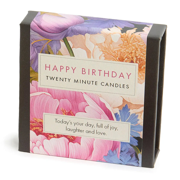 Happy Birthday (Floral) - Signature Collection Mini Candle Set