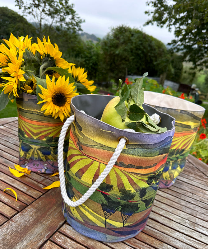 Heavenly Hills Rope Handled Bag by Mary Ann Rogers