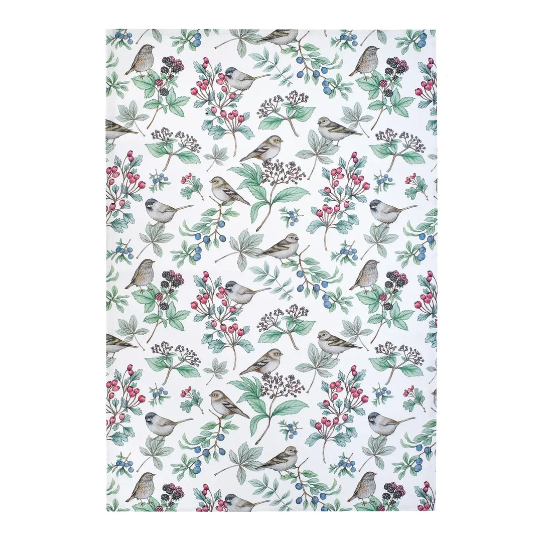 Hedgerow Bird Tea Towel