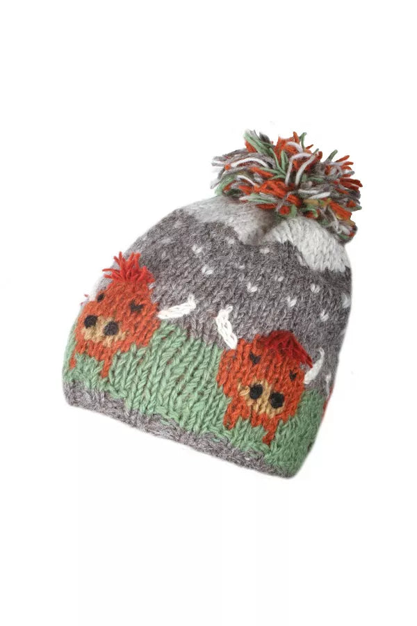 Herd of Highland Cow Bobble Beanie