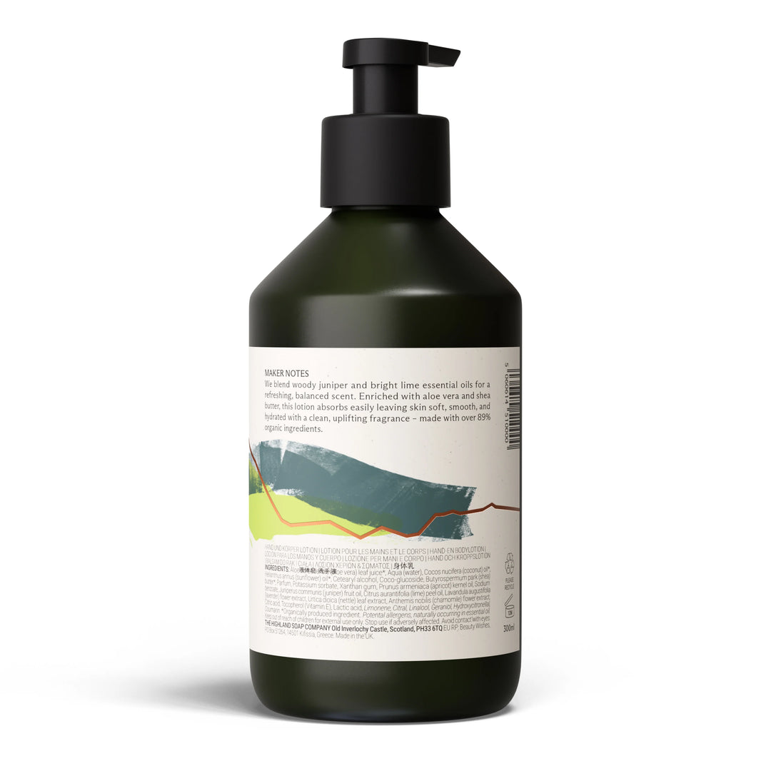 Juniper & Lime Hand & Body Organic Lotion 300ml