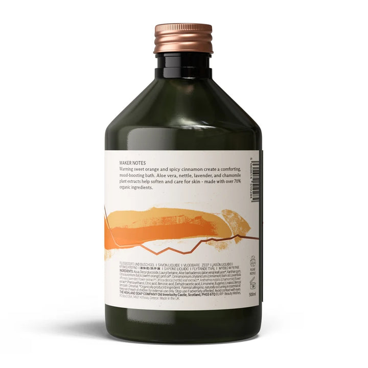 Sweet Orange & Cinnamon Organic Aloe Vera Bubble Bath 500ml
