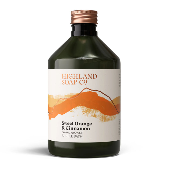 Sweet Orange & Cinnamon Organic Aloe Vera Bubble Bath 500ml