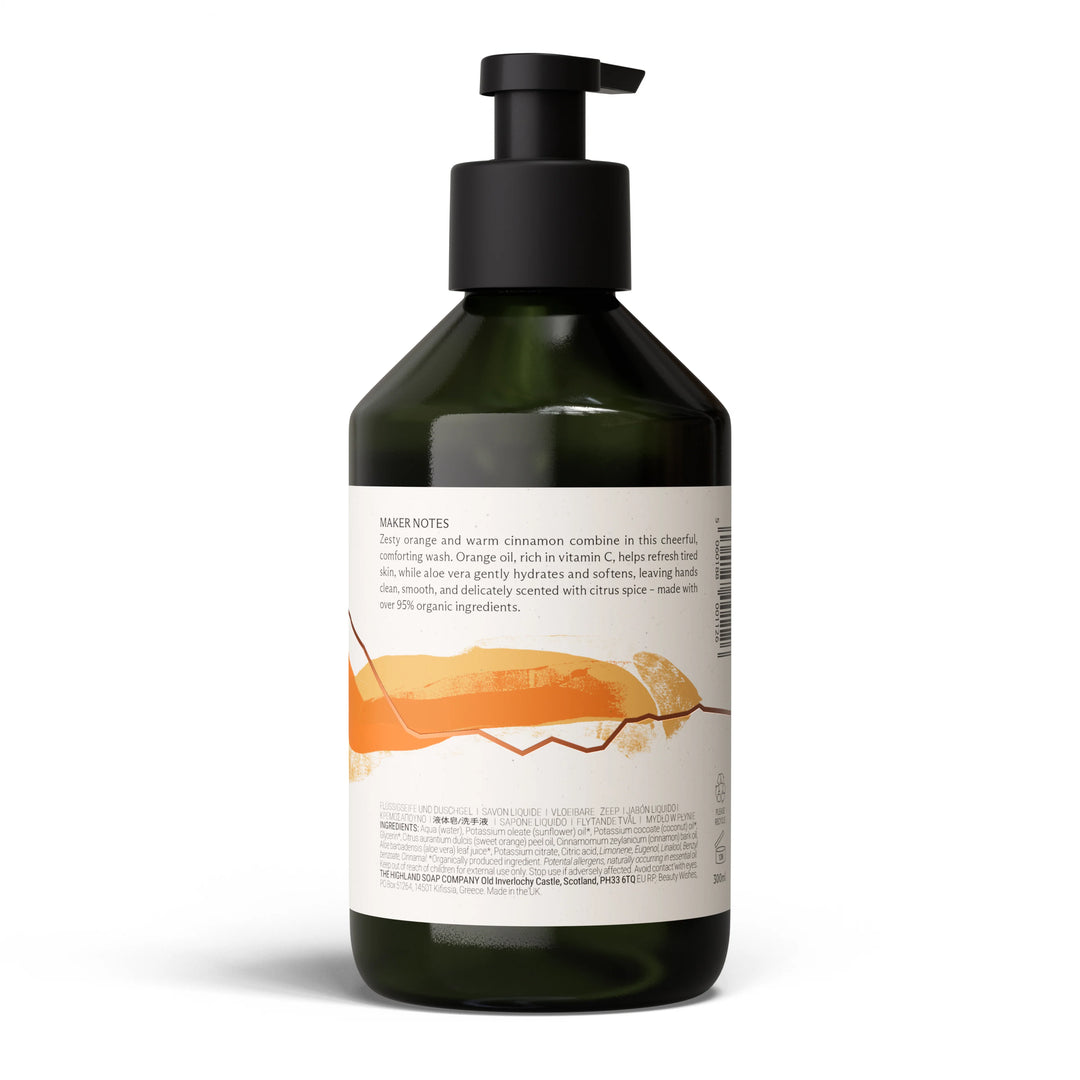 Sweet Orange and Cinnamon Organic Aloe Vera Hand Wash 300ml