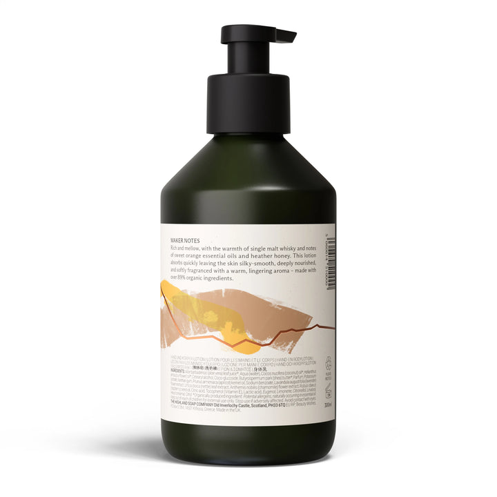 Whisky & Honey Hand & Body Organic Lotion 300ml