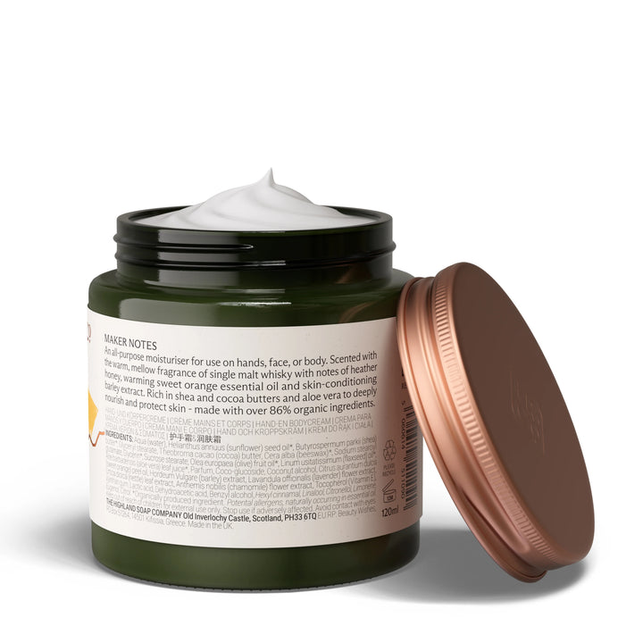 Whisky & Honey Organic Moisturizer 120ml