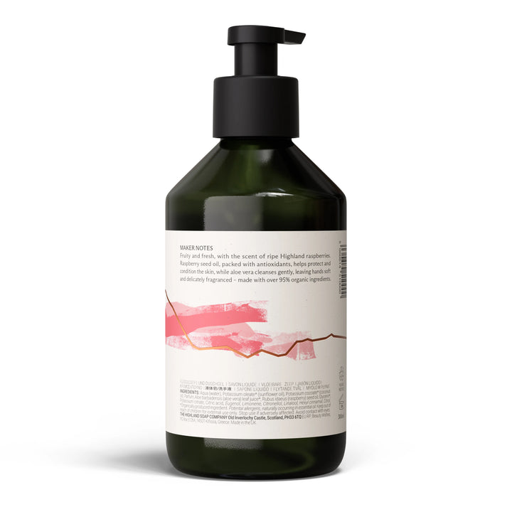 Wild Scottish Raspberry Organic Aloe Vera Hand Wash 300ml
