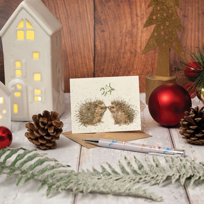 'Hogs and Kisses' Hedgehog Gift Enclosure Card