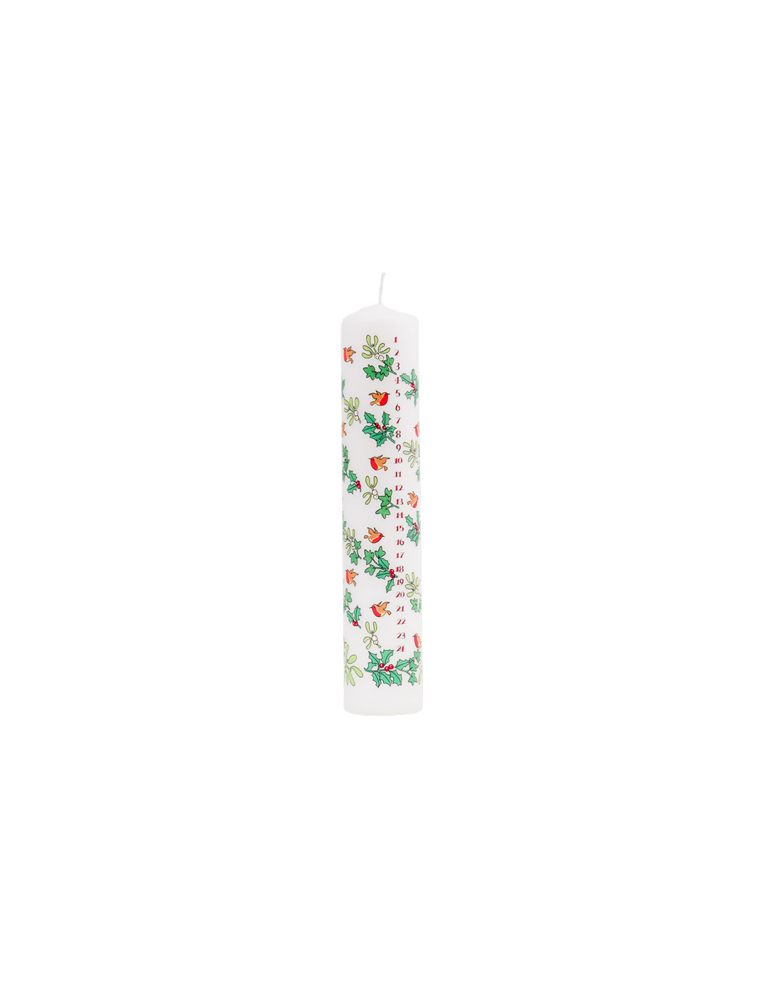 Holly & Ivy Pillar Advent Candle