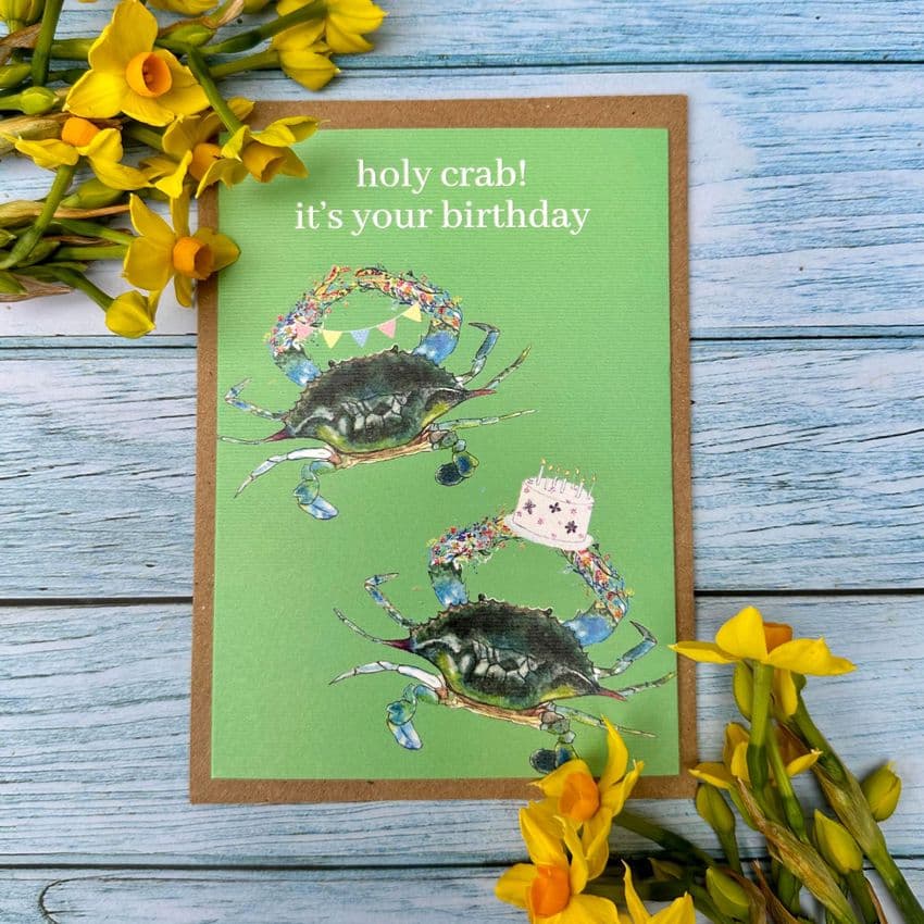 Holy Crab! It's Your Birthday Eco-card