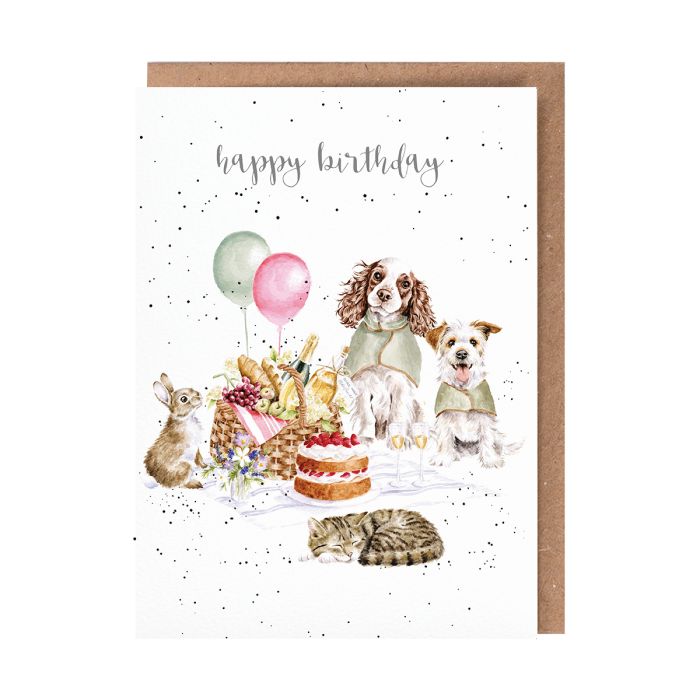 'The Hoppy Picnic' Animals Birthday Card