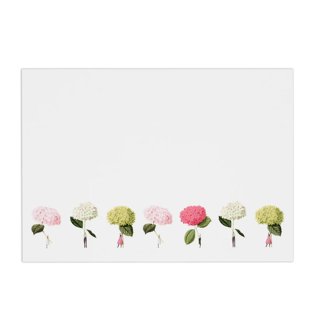 Hydrangeas Flat Notes Set
