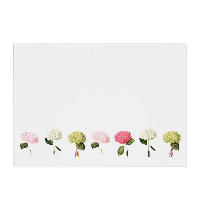 Hydrangeas Flat Notes Set