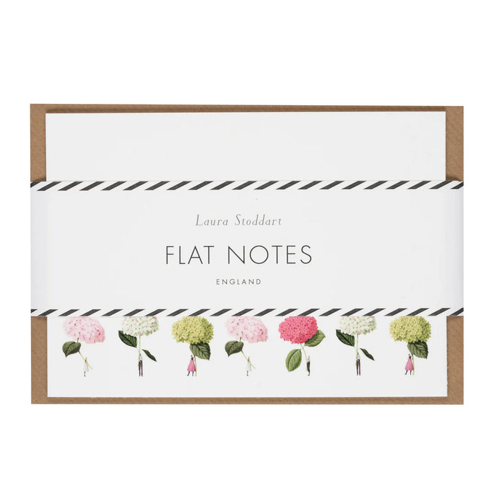 Hydrangeas Flat Notes Set