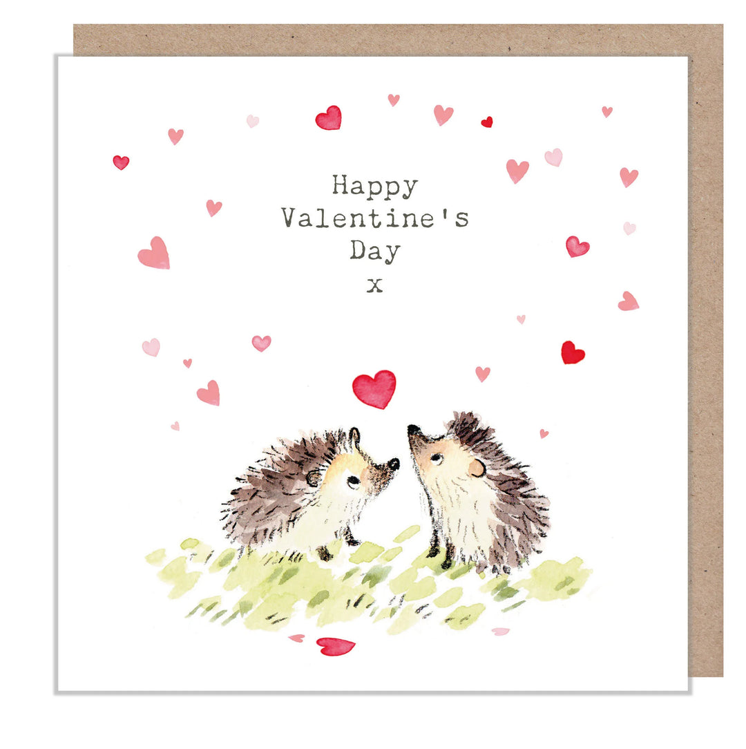 Hedgehog "Happy Valentine's Day" Greetings Card