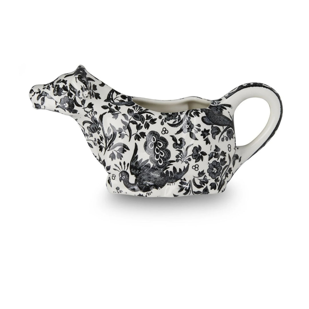 Black Regal Peacock Cow Creamer Boxed