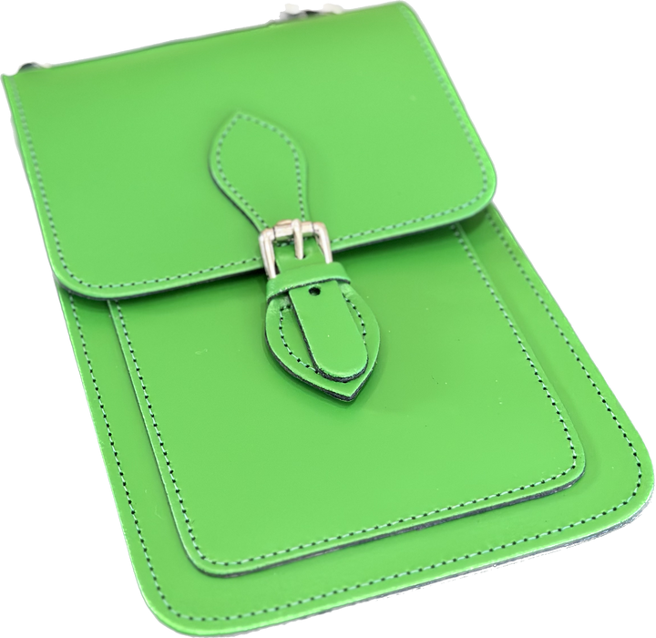 Zatchels Handmade Leather Phone Pouch - Classic Green