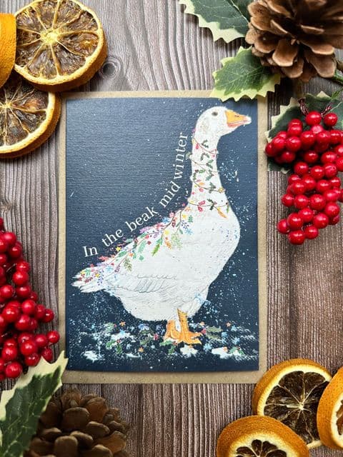 In The Beak Mid Winter Christmas Eco-Friendly Card