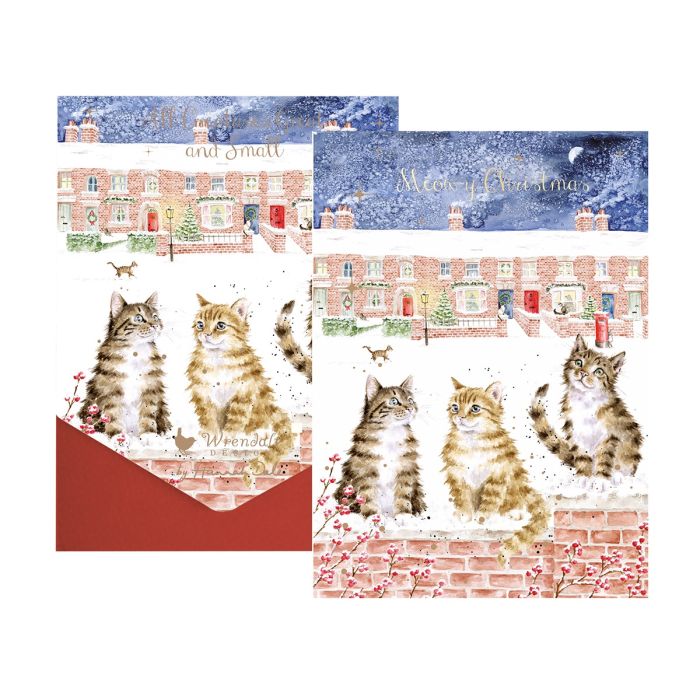 'In The Lane' Cats Christmas Card Pack