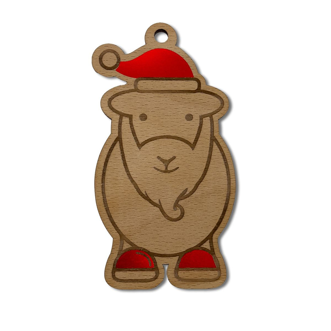 Herdy Santa Wooden Christmas Decoration
