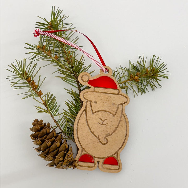 Herdy Santa Wooden Christmas Decoration
