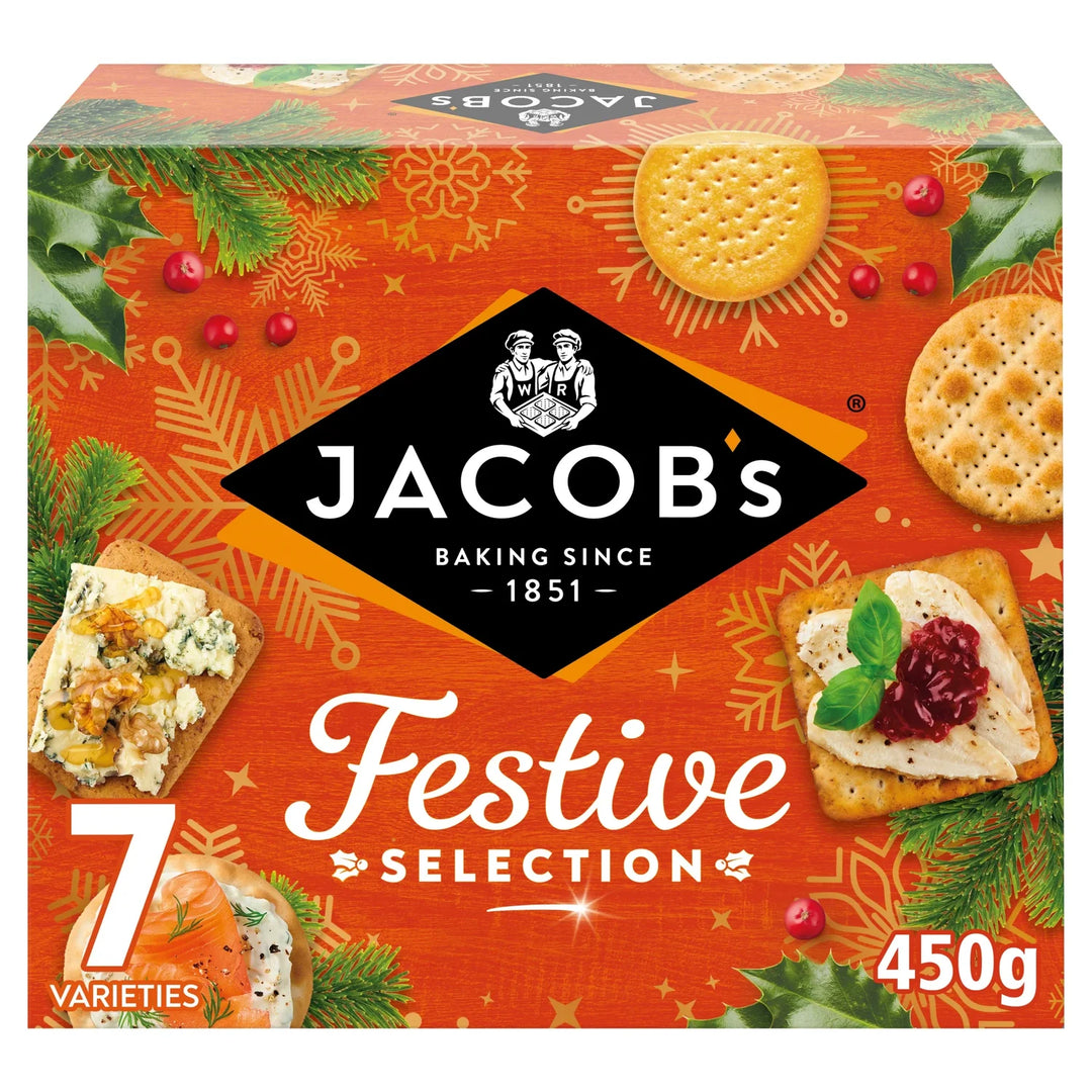 Jacob's Festive Biscuit for Cheese Carton 450g