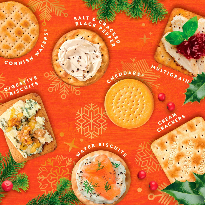 Jacob's Festive Biscuit for Cheese Carton 450g