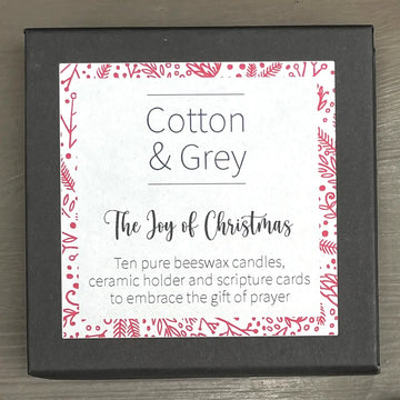 The Joy of Christmas Candle Set with Scripture Cards Image