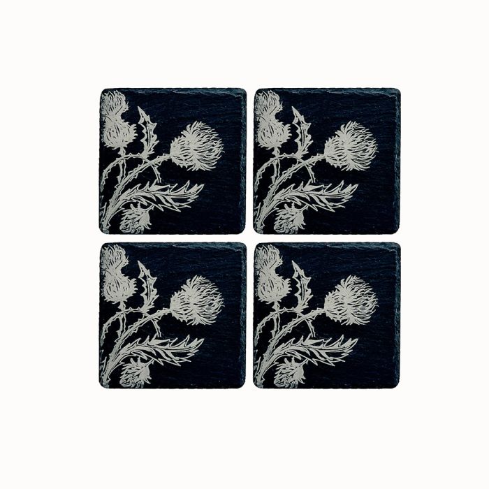 Thistle Trio - Set of 4 Slate Coasters