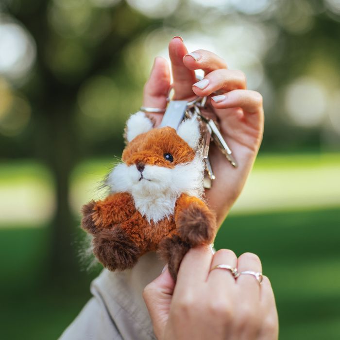 'Autumn' Fox Plush Character Keyring