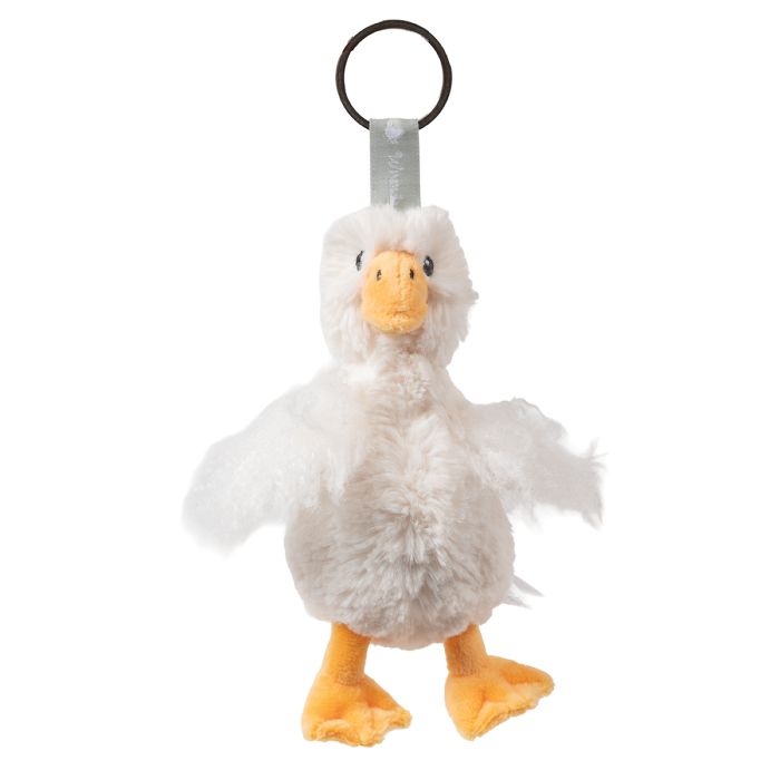 'Pearl' Goose Plush Keyring