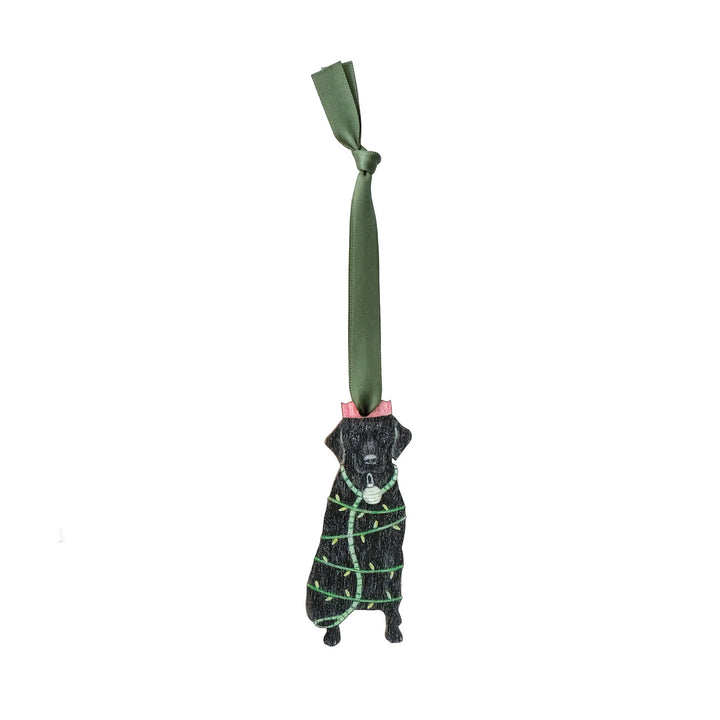 Labrador Wooden Christmas Decoration
