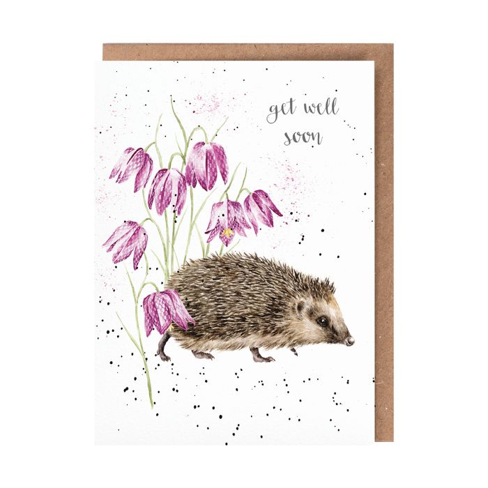 'Little Wanderer' Hedgehog Get Well Card