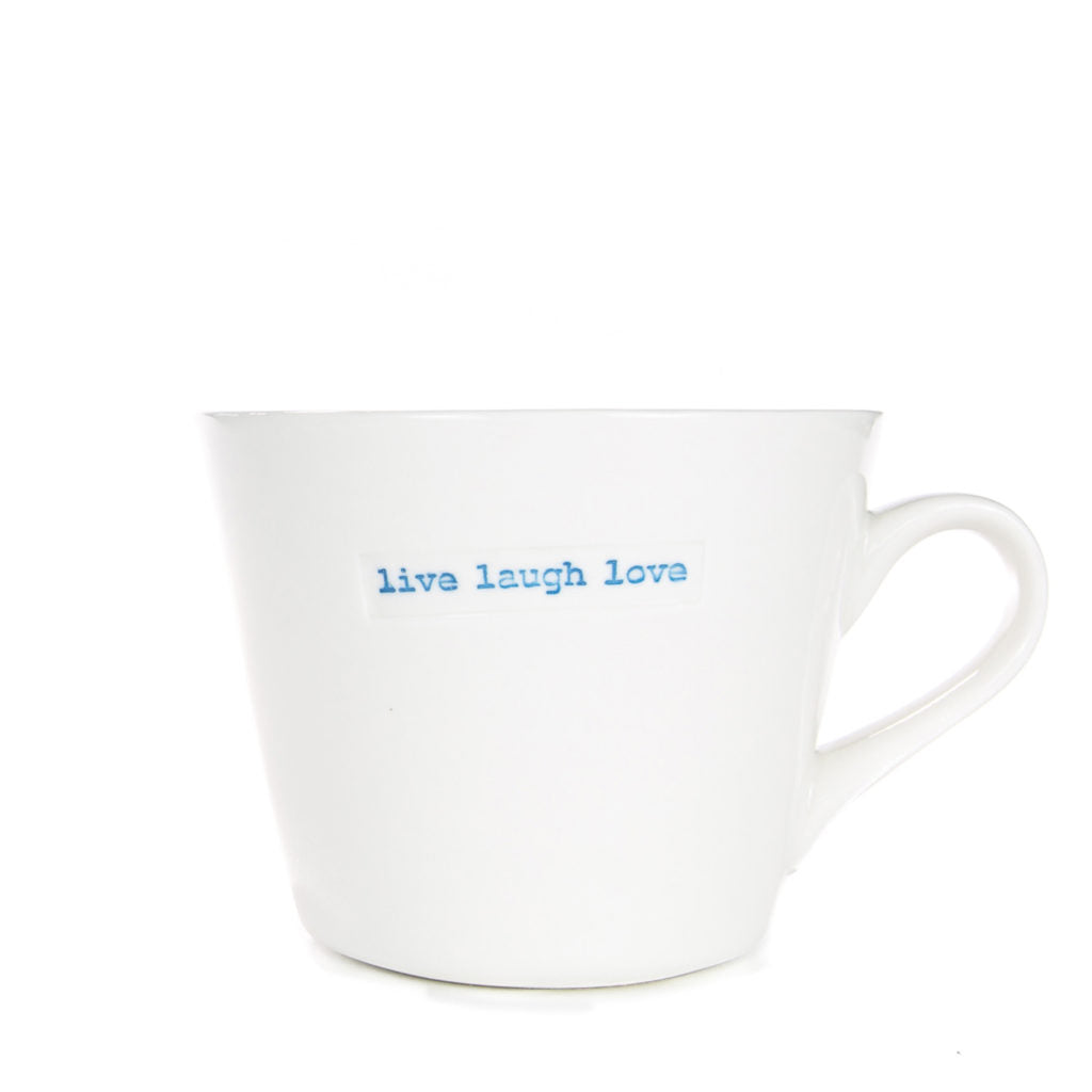 Bucket Mug - live laugh love