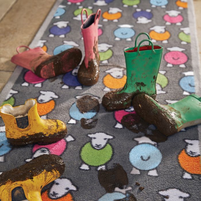 Herdy Grey Marra Hug Rug Grey