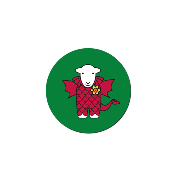 Welsh Herdy PVC Round Coaster