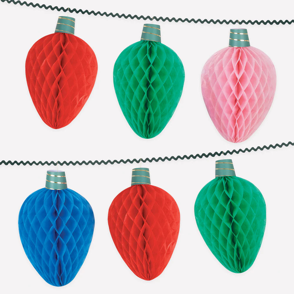 Giant Honeycomb String Light Garland