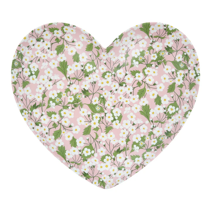 Liberty Mixed Set of 4 Heart Shaped Melamine Side Plates
